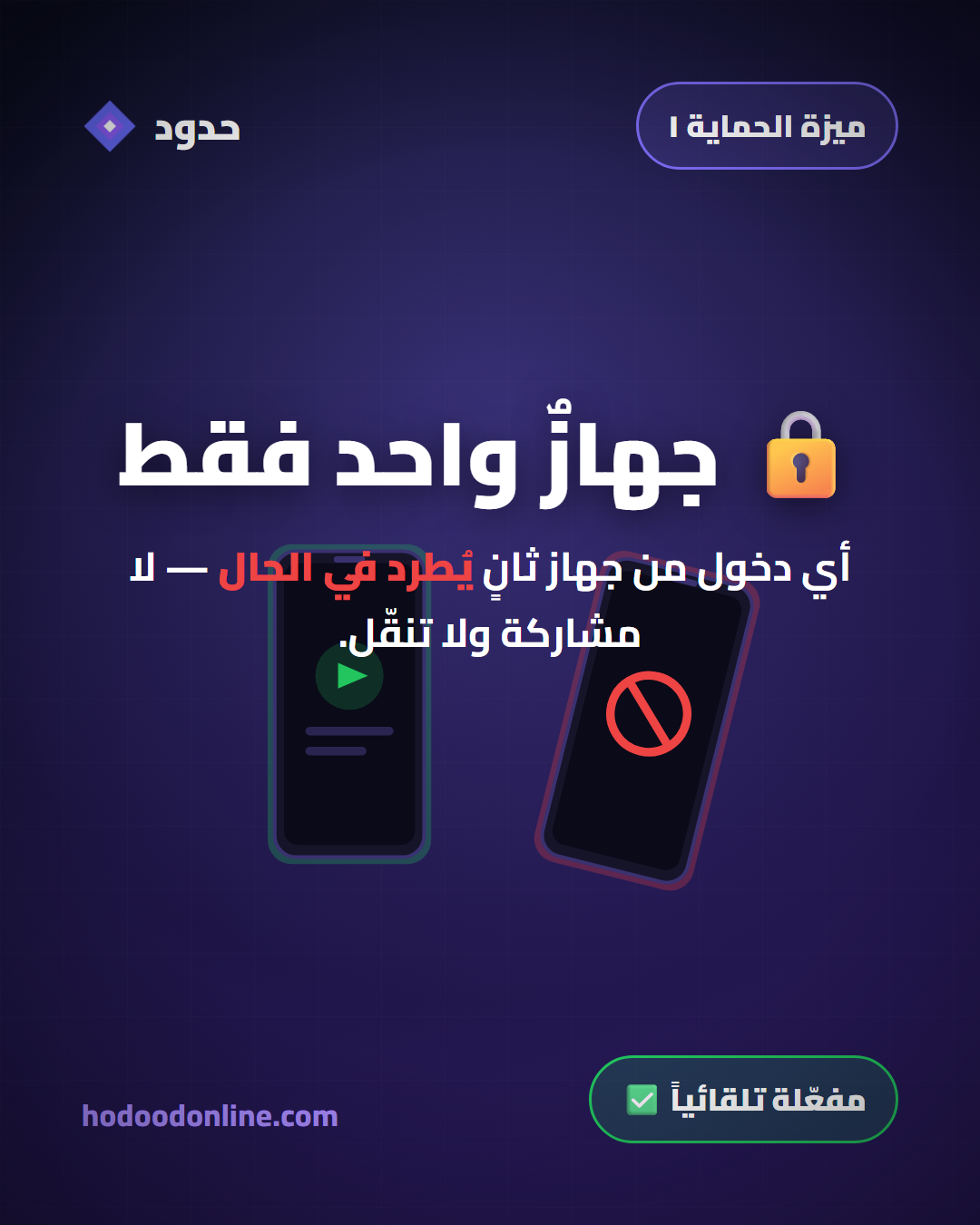 لايمكن مشاركة الحساب نهائيا مع حدود
